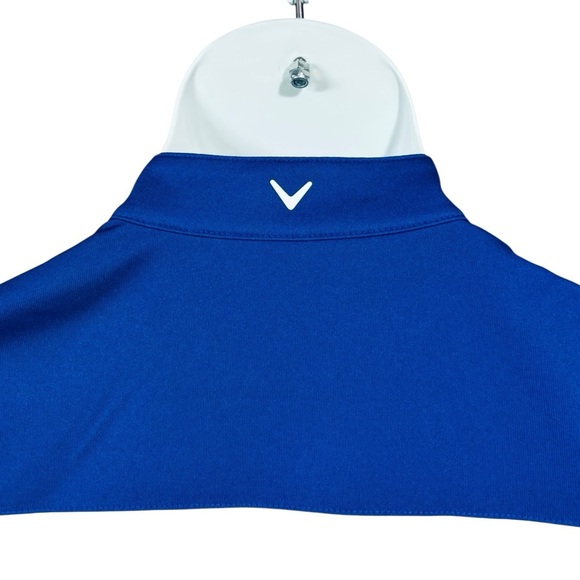 Callaway, Women’s Mock Neck Sleeveless Golf Polo Top, White & Navy, Size L 🏌️♀️ - Picture 7 of 9